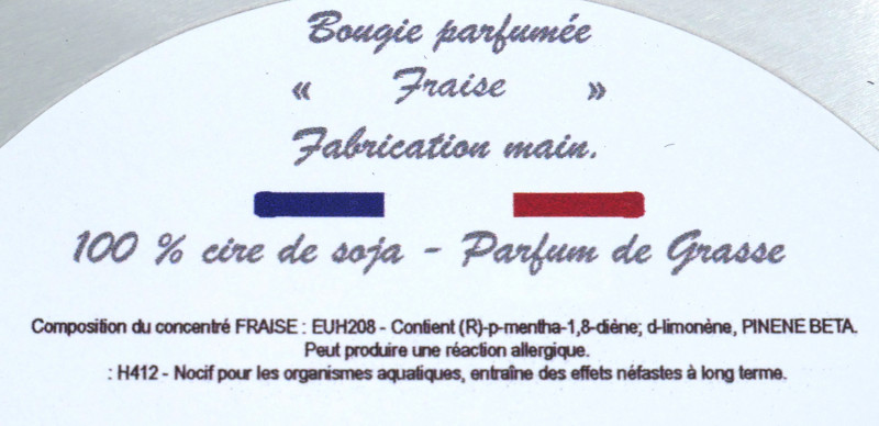 Bougie parfumée - Fraise