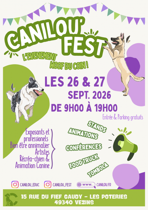 Agenda manifestation Vezins Canilou'Fest