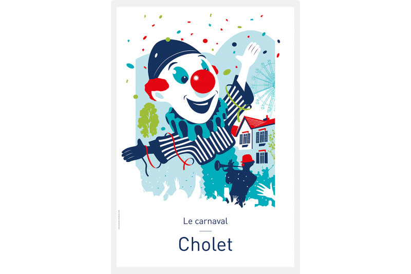Carte postale Illustrée Le Carnaval - Cholet Carte postale Illustrée Le Carnaval - Cholet