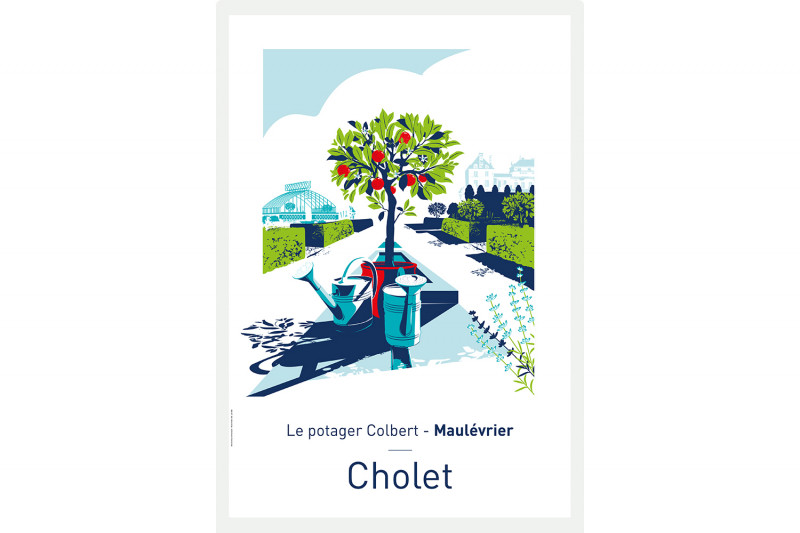 Carte postale Illustrée Le Potager Colbert - Maulévrier