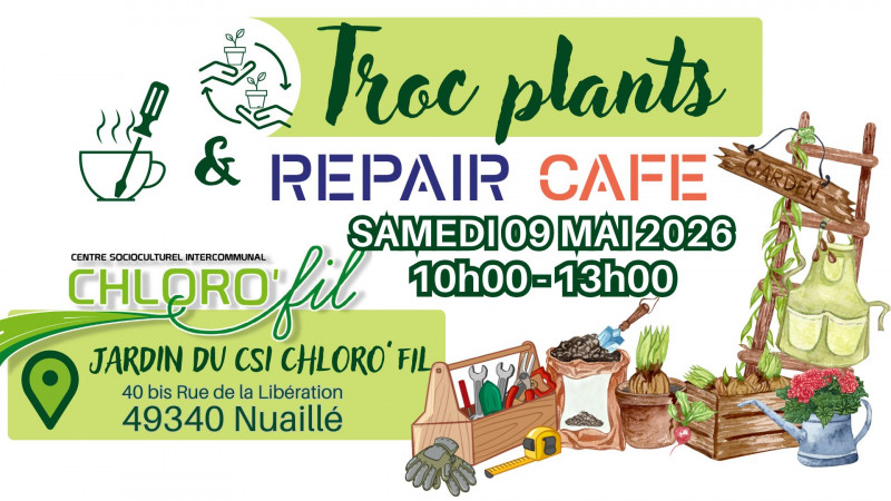 troc plants et repair café nuaillé CSI Chloro'Fil