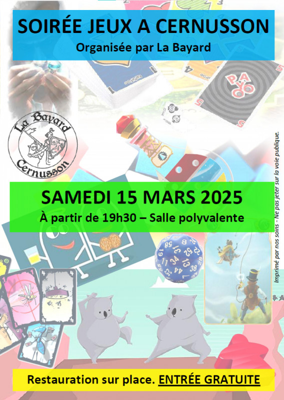 soirée jeux cernusson