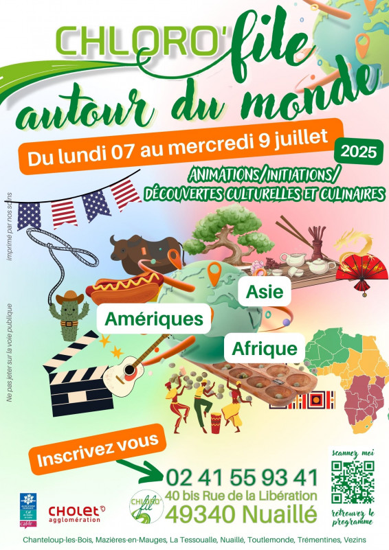 Agenda manifestation Chloro file autour du monde Nuaillé