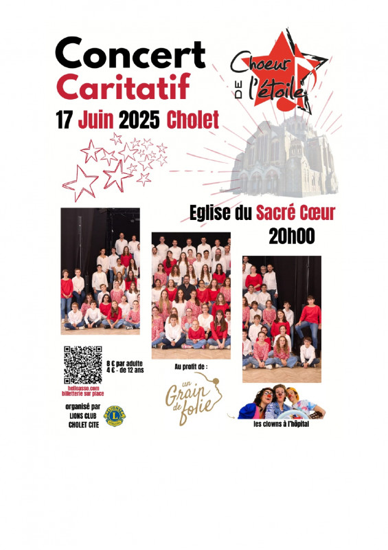 CONCERT CARITATIF du Choeur de l'Etoile