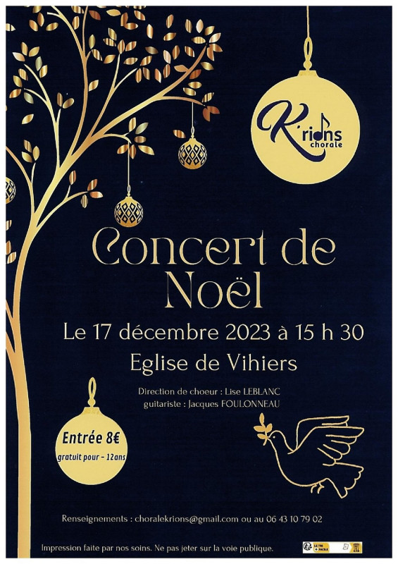 Concert Chorale Noël Eglise Choeurs Chants