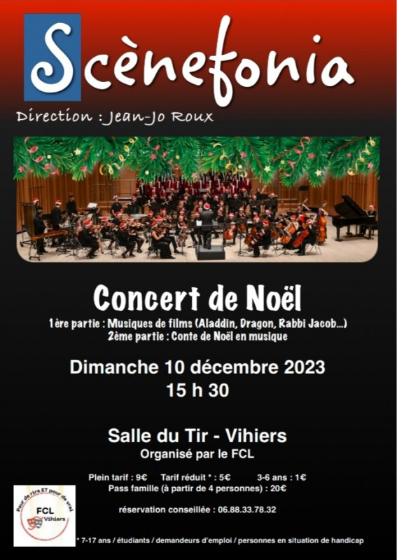 Concert Musique Film Conte Noël Orchestre Symphonique Vihiers
