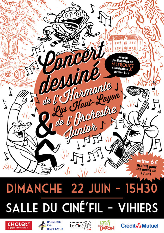 Concert Dessin Art Musique Harmonie Vihiers