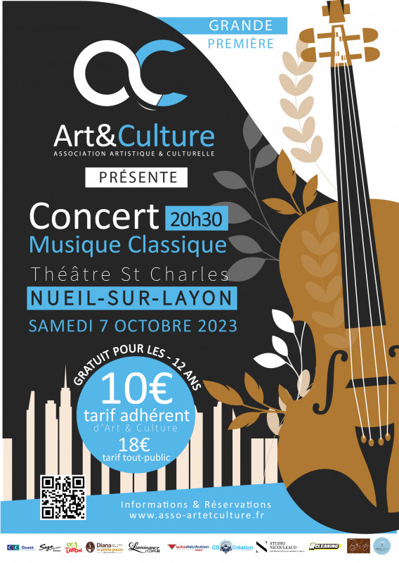 Concert Musique Classique au Thêatre de Nueil-sur-Layon