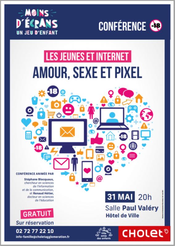 Agenda manifestation Conférence Amour, Sexe et Pixel Cholet