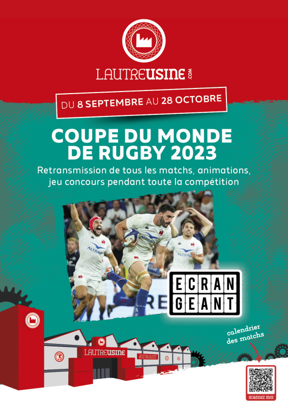 Coupe du Monde de Rugby sur écran géant