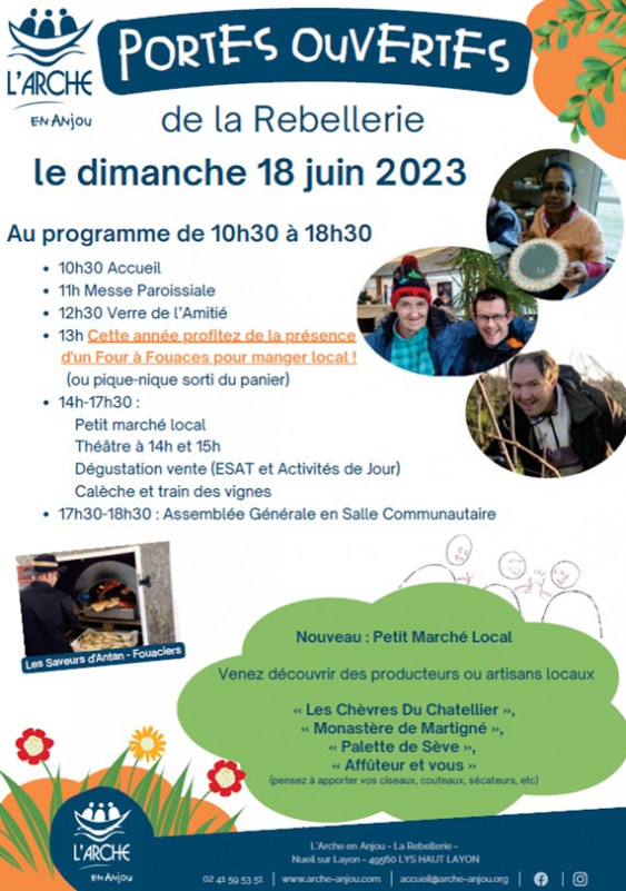 Découverte de L’arche la Rebellerie, Animations, Théâtre, Marché, Vin