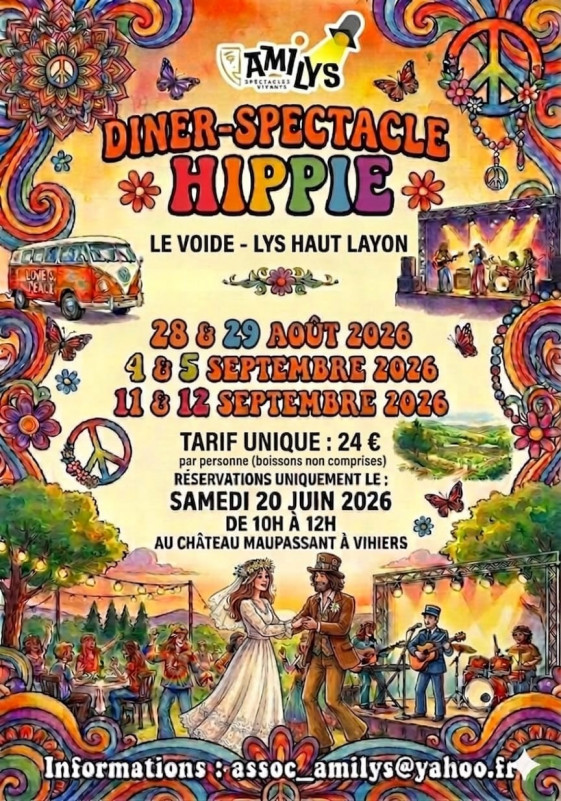Dîner Spectacle Thématique Ambiance Hippie