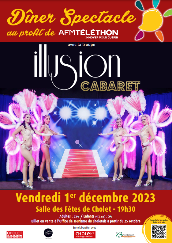 Dîner spectacle Téléthon agenda manifestation