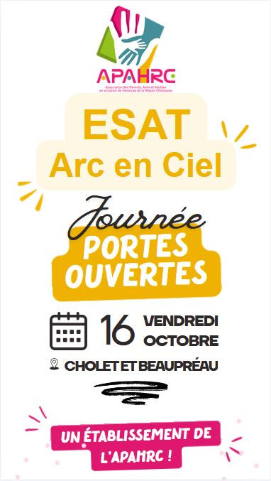 ESAT Arc En Ciel - © Arc en Ciel Agenda manifestation portes ouvertes ESAT Arc En Ciel Cholet