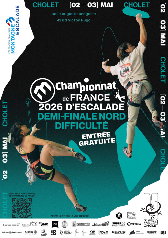 Escalade : Demi-finale nord des championnats de France de difficulté