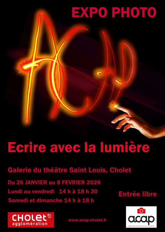 Agenda manifestation Cholet Expo photo Ecrire avec la lumière 
