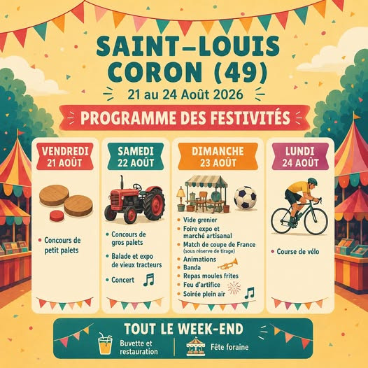 Fête de la Saint Louis Coron - © Comité des fêtes Fête de la Saint Louis Coron