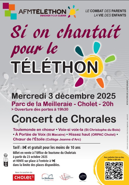 concert chorales téléthon cholet