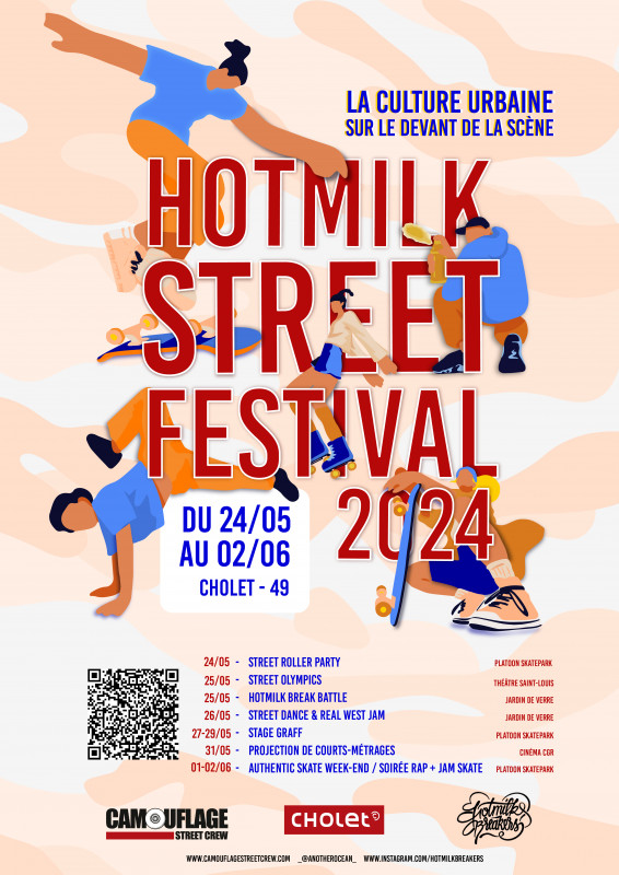 Agenda manifestation Hotmilk Street Festival Cholet