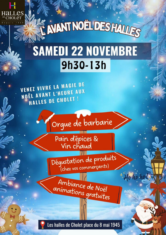 L'avant Noël des halles - © Les Halles Agenda manifestation Cholet L'avant Noël des halles