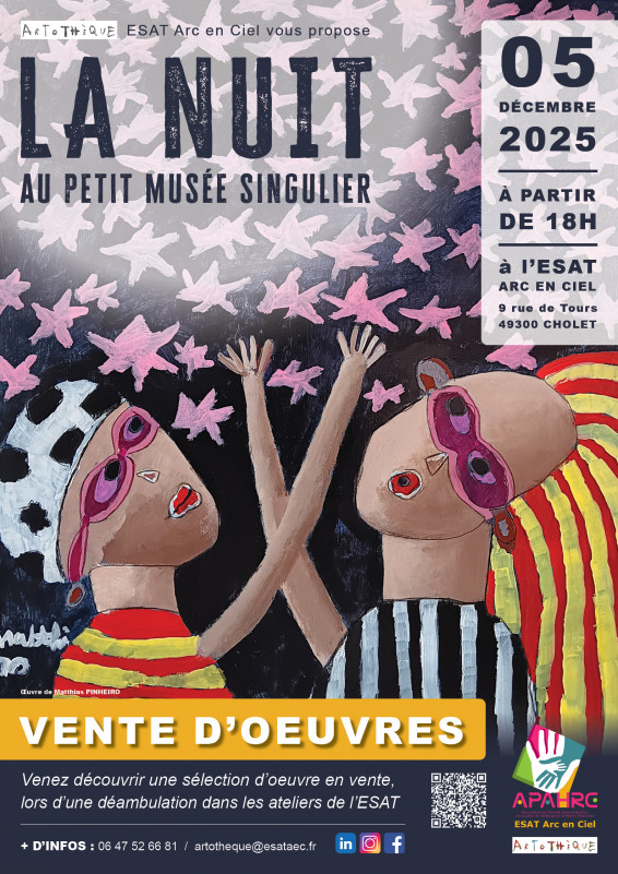 LA NUIT AU PETIT MUSĂE SINGULIER - © ESAT Arc en Ciel Agenda manifestation Cholet LA NUIT AU PETIT MUSĂE SINGULIER