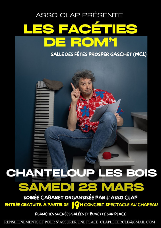 Agenda manifestation Les Facéties de Rom'1 Chanteloup les Bois 