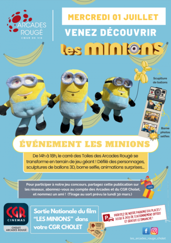 Les Arcades Rougé minions cholet