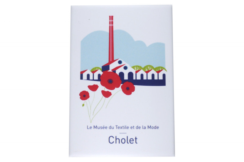 Magnet illustré - Musée Textile et Mode - © Rosalie LESUR Magnet illustré - Musée Textile et Mode