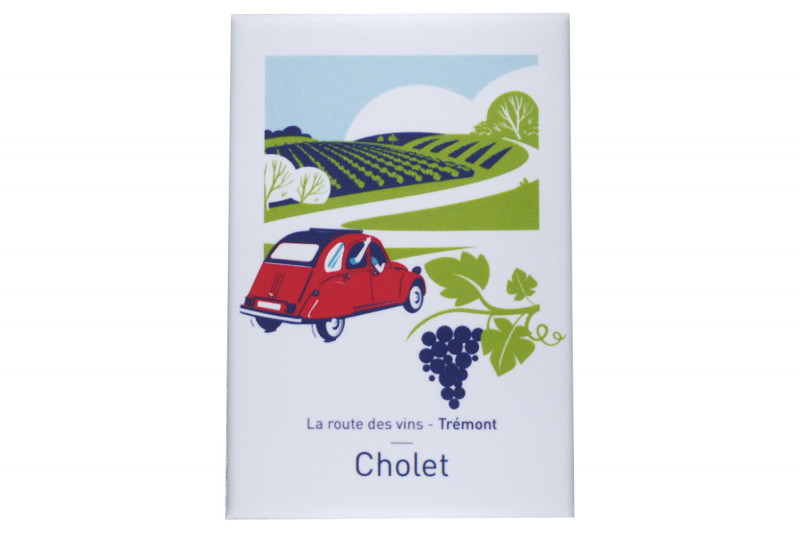 Magnet illustré - Route des Vins - © Rosalie LESUR Magnet illustré - Route des Vins