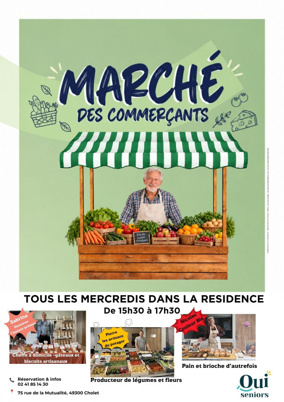 Marché des producteurs (49) CHOLET - © Oui Seniors Agenda manifestation Marché des producteurs (49) CHOLET