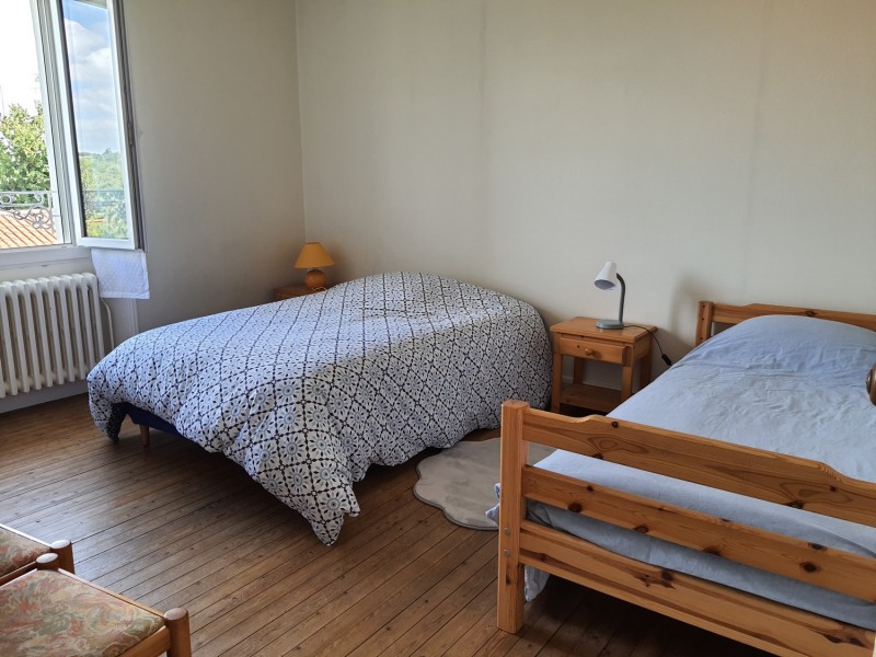 Meublé Ville Maison Jardin Cholet Chambre