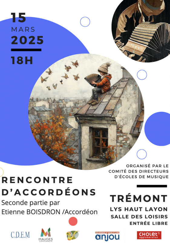 Agenda manifestation Trémont Rencontres d'accordéons 