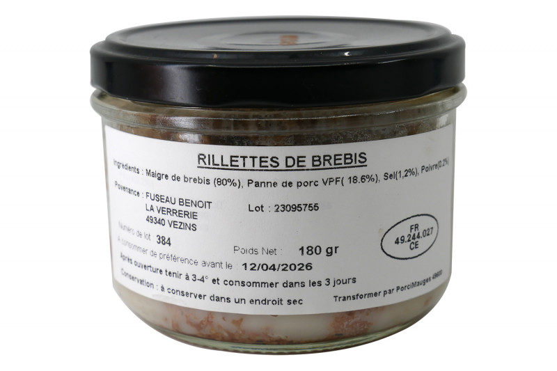 Rillettes de Brebis - La Tambouille