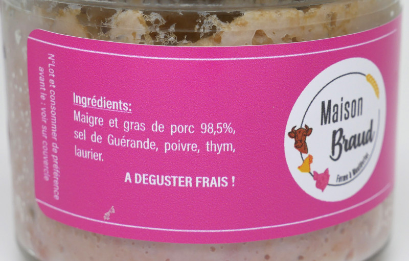 Rillettes de Porc - Copains comme Cochon