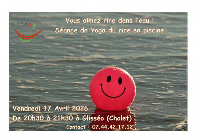 Séance de Yoga du rire en piscine à Glisséo - © Yoga du Rire Séance de Yoga du rire en piscine à Glisséo