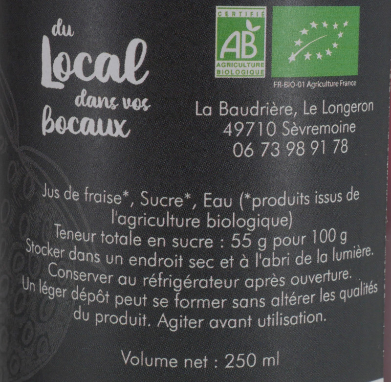 Sirop de Fraise