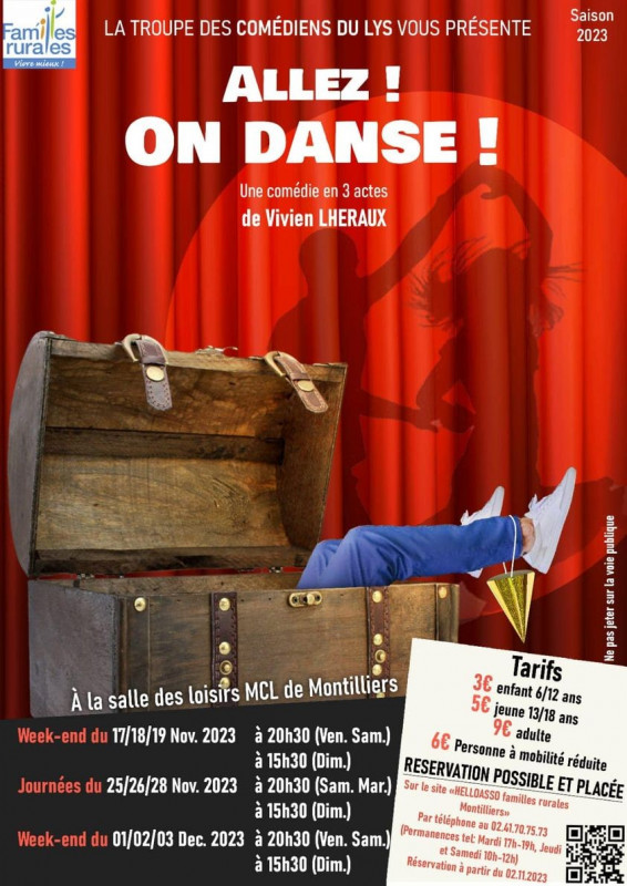 Théâtre Comédie Montilliers Rires Spectacle