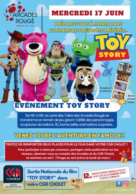 Les Arcades Rougé toys story cholet