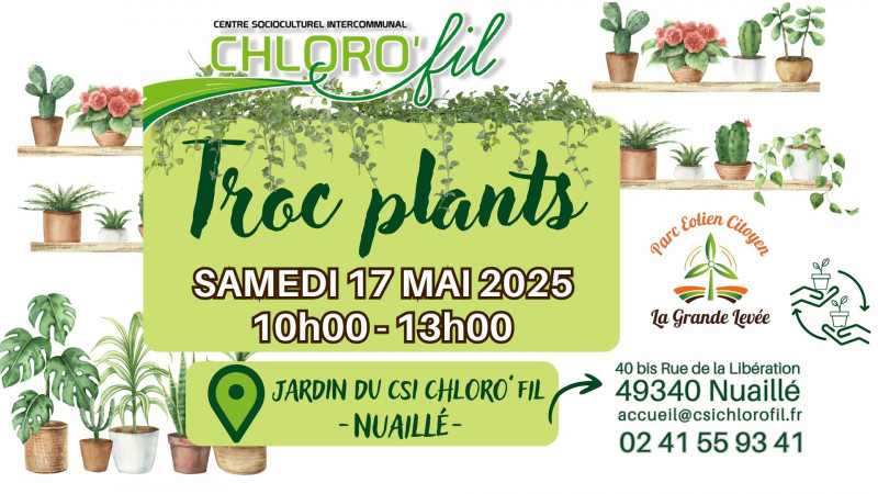 Agenda manifestation Nuaillé Troc Plants Chloro'Fil 