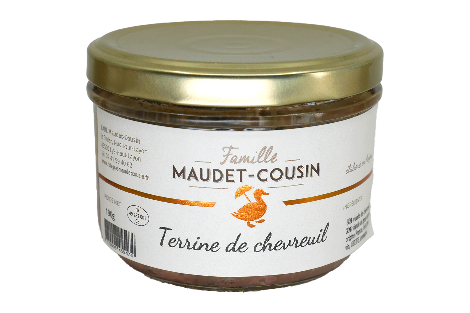 terrine de chevreuil à lancienne